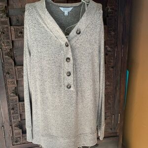Market & Spruce Heathered Knit Top size 1 x